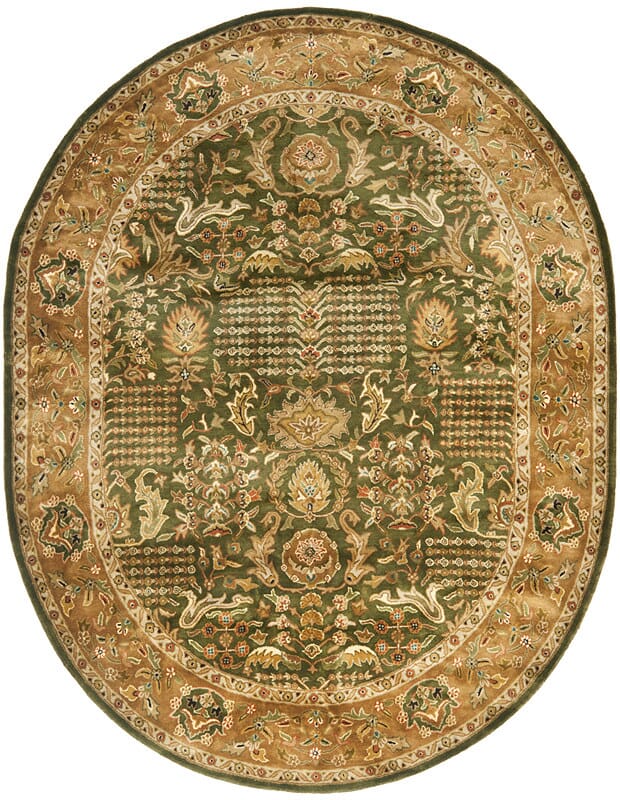 Safavieh Classic cl764b Light Green / Gold Rugs - Safavieh - cl764b - 5ov