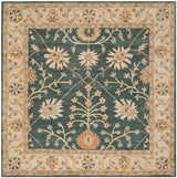 Safavieh Classic Cl936A Blue / Light Gold Rugs - Safavieh - cl936a - 6sq