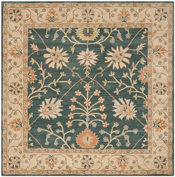 Safavieh Classic Cl936A Blue / Light Gold Rugs - Safavieh - cl936a - 6sq