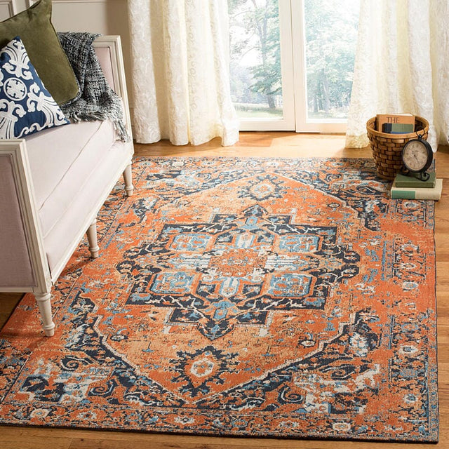 Safavieh Classic Vintage Clv111P Orange/Navy Rug - Safavieh - clv111p - 3