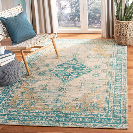 Safavieh Classic Vintage Clv113J Aqua Rugs - Safavieh - clv113j - 4