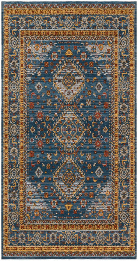 Safavieh Classic Vintage Clv114M Blue / Gold Rugs - Safavieh - clv114m - 28