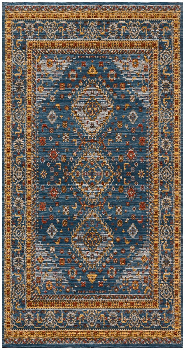 Safavieh Classic Vintage Clv114M Blue / Gold Rugs - Safavieh - clv114m - 28