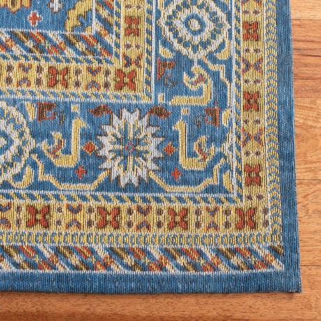 Safavieh Classic Vintage Clv114M Blue / Gold Rugs - Safavieh - clv114m - 4