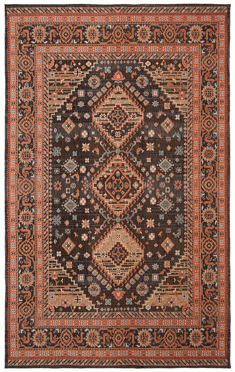 Safavieh Classic Vintage Clv114Z Black / Rust Rugs - Safavieh - clv114z - 4