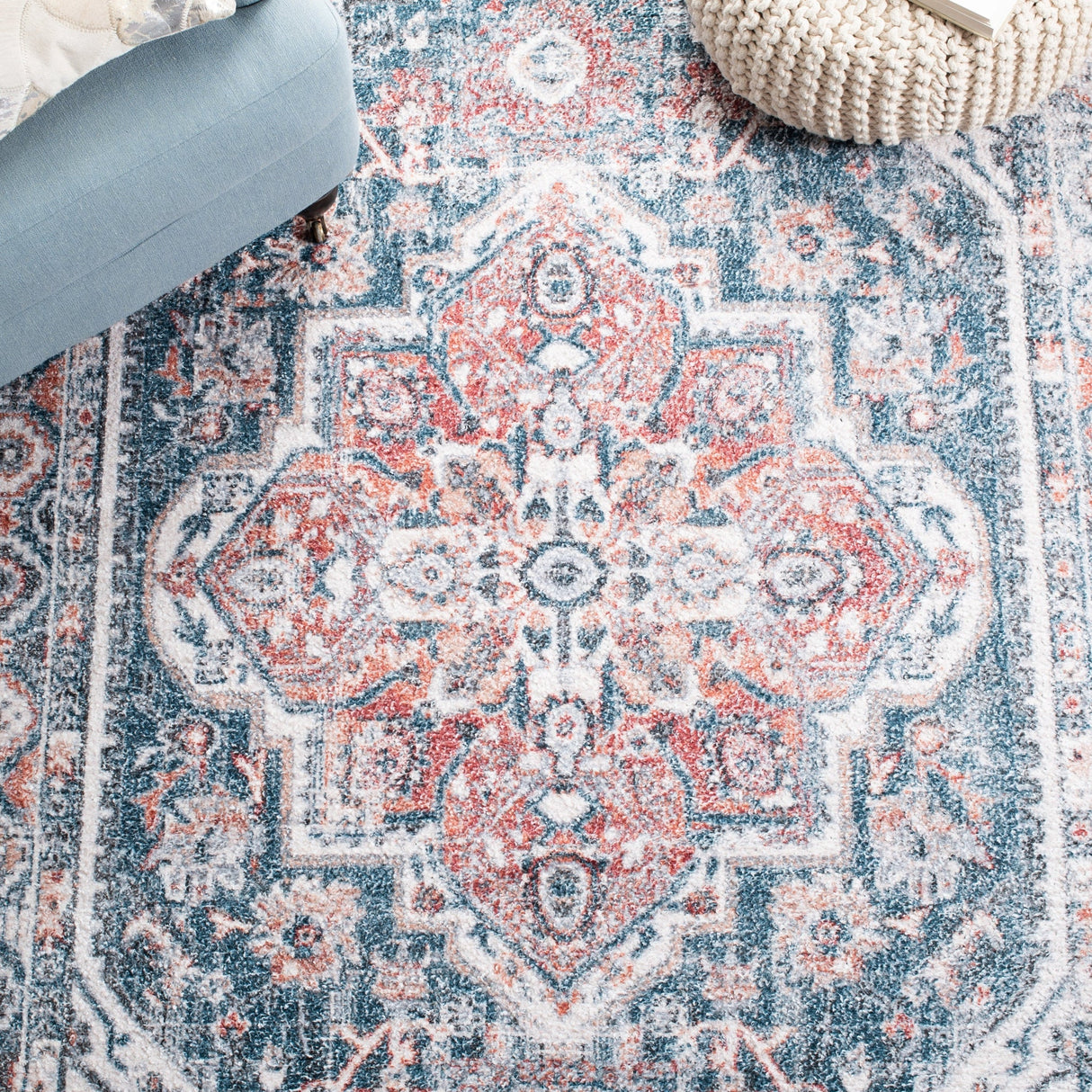 Safavieh Classic Vintage Clv203M Blue/Red Rugs - Safavieh - clv203m - 6r