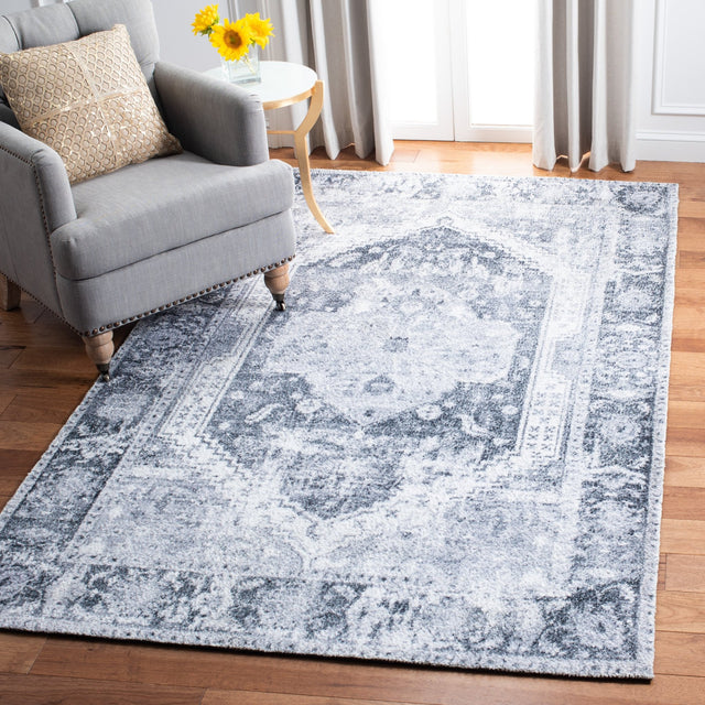 Safavieh Classic Vintage Clv207G Silver/Dark Grey Rugs - Safavieh - clv207g - 3