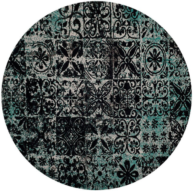 Safavieh Classic Vintage Clv221A Teal / Black Rugs - Safavieh - clv221a - 6r