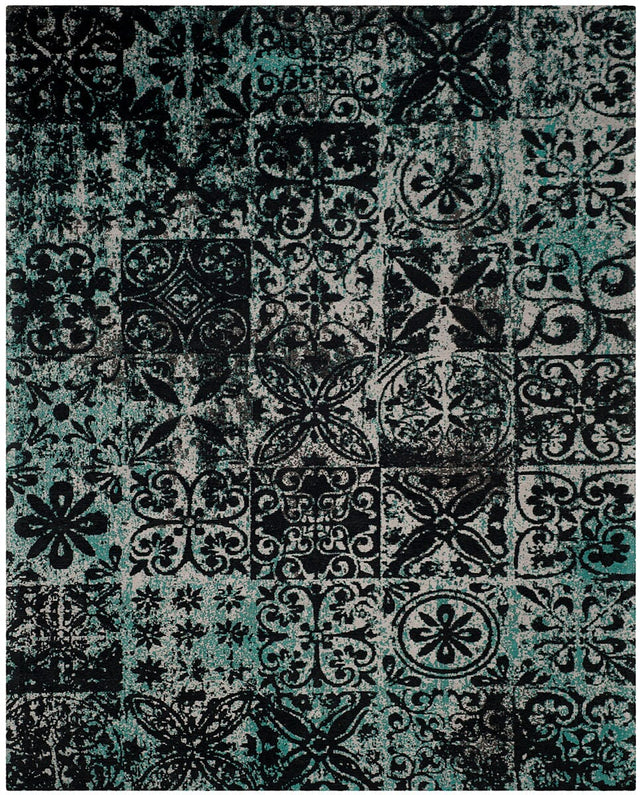 Safavieh Classic Vintage Clv221A Teal / Black Rugs - Safavieh - clv221a - 6r