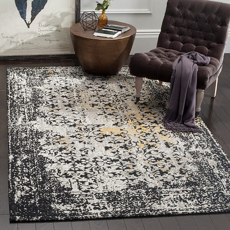 Safavieh Classic Vintage Clv223A Black/Silver Rug - Safavieh - clv223a - 3