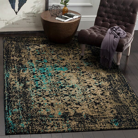 Safavieh Classic Vintage Clv223B Black/Olive Rug - Safavieh - clv223b - 3