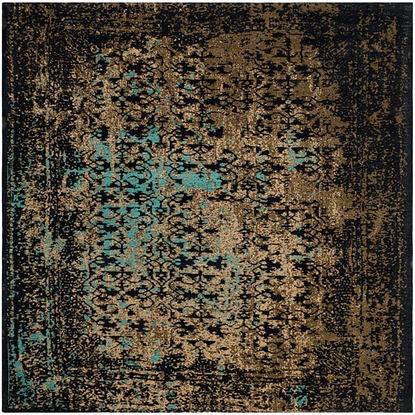 Safavieh Classic Vintage Clv223B Black/Olive Rug - Safavieh - clv223b - 6sq