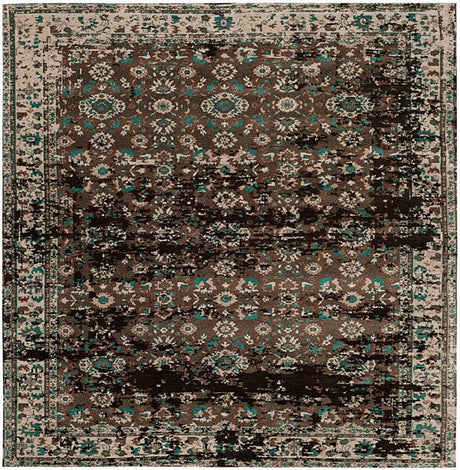 Safavieh Classic Vintage Clv226A Teal / Beige Rugs - Safavieh - clv226a - 6sq