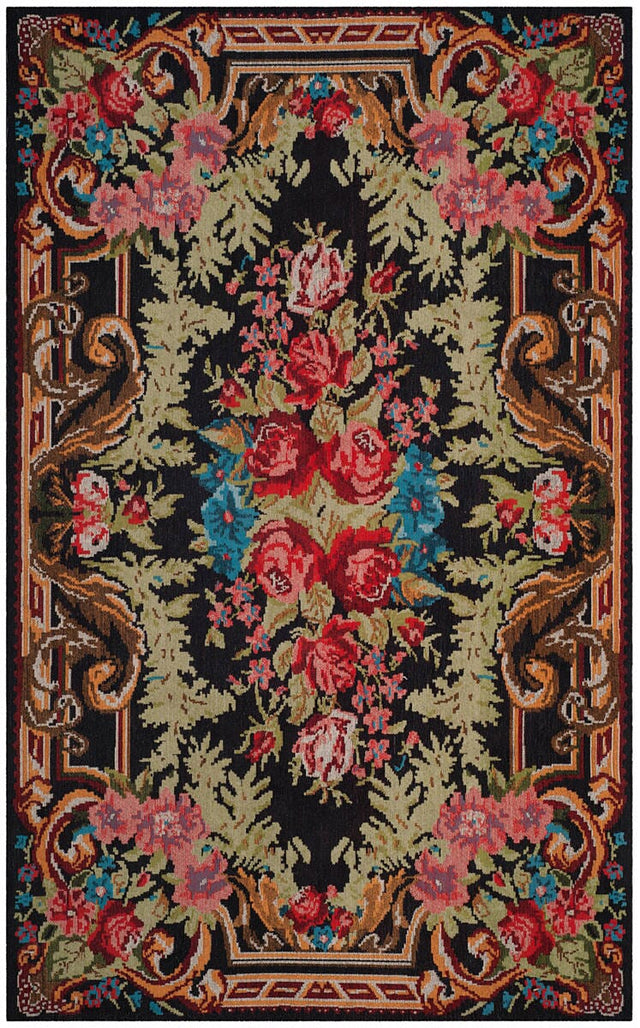 Safavieh Classic Vintage Clv301A Black/Multi Rug - Safavieh - clv301a - 3