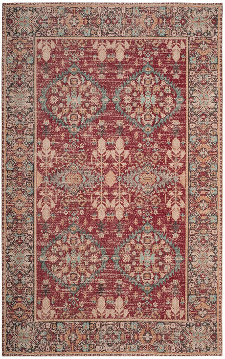 Safavieh Classic Vintage Clv302A Red/Multi Rug - Safavieh - clv302a - 3