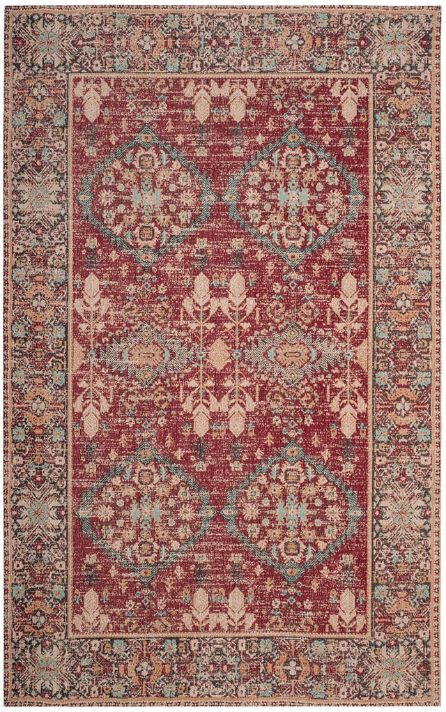 Safavieh Classic Vintage Clv302A Red/Multi Rug - Safavieh - clv302a - 3