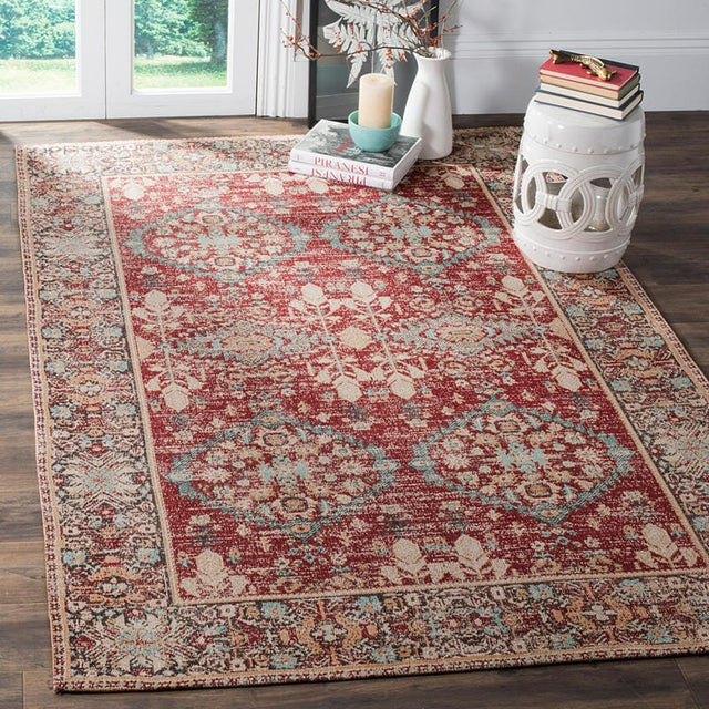 Safavieh Classic Vintage Clv302A Red/Multi Rug - Safavieh - clv302a - 3