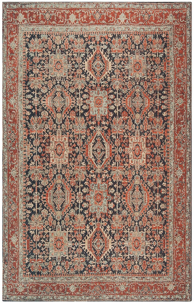 Safavieh Classic Vintage Clv307N Navy / Rust Rugs - Safavieh - clv307n - 4