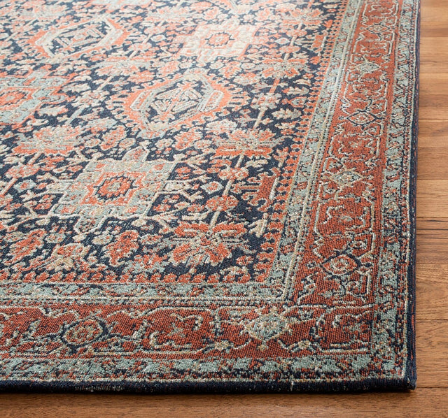 Safavieh Classic Vintage Clv307N Navy / Rust Rugs - Safavieh - clv307n - 4