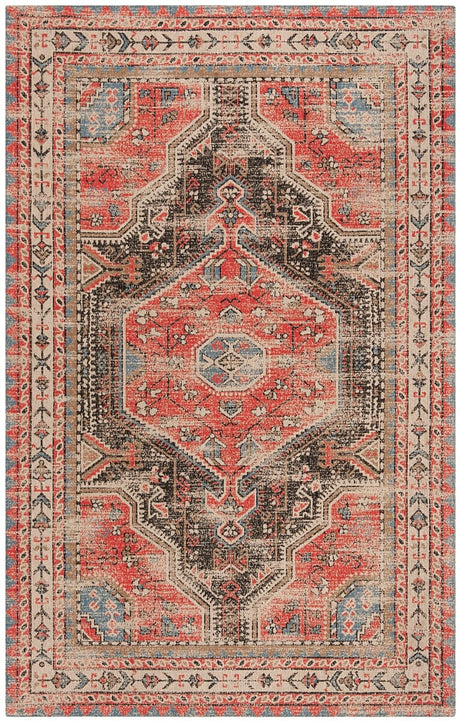 Safavieh Classic Vintage Clv308Q Red / Charcoal Rugs - Safavieh - clv308q - 4