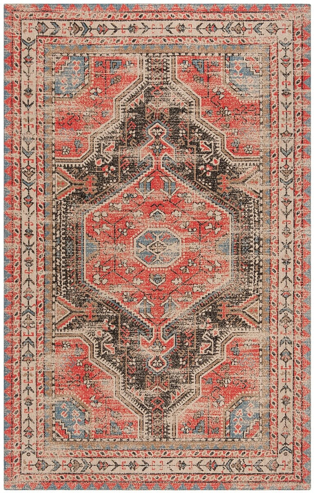 Safavieh Classic Vintage Clv308Q Red / Charcoal Rugs - Safavieh - clv308q - 4