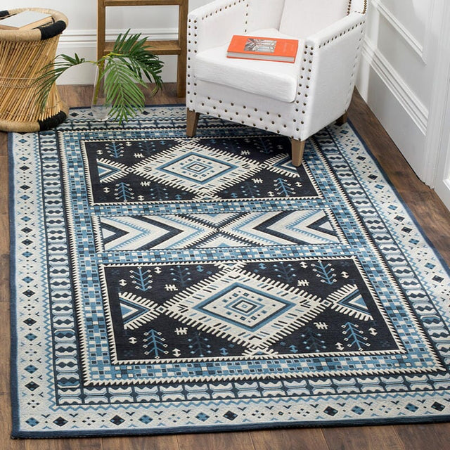 Safavieh Classic Vintage Clv511A Navy / Light Blue Rugs - Safavieh - clv511a - 3