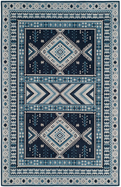 Safavieh Classic Vintage Clv511A Navy / Light Blue Rugs - Safavieh - clv511a - 3