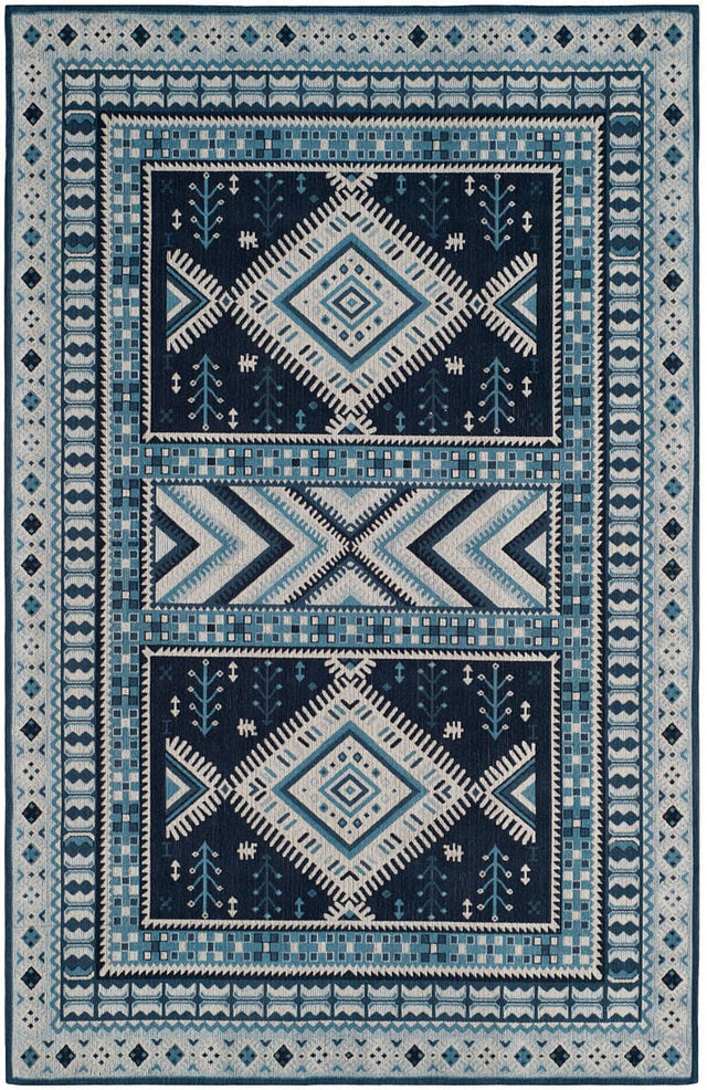 Safavieh Classic Vintage Clv511A Navy / Light Blue Rugs - Safavieh - clv511a - 3