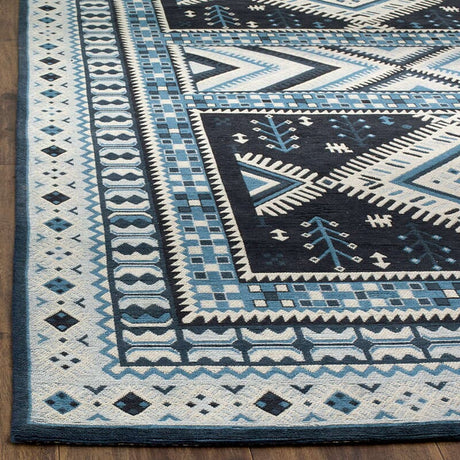 Safavieh Classic Vintage Clv511A Navy / Light Blue Rugs - Safavieh - clv511a - 3