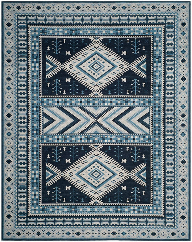 Safavieh Classic Vintage Clv511A Navy / Light Blue Rugs - Safavieh - clv511a - 6r