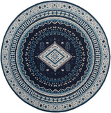 Safavieh Classic Vintage Clv511A Navy / Light Blue Rugs - Safavieh - clv511a - 6r