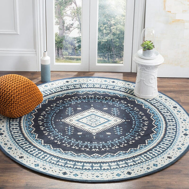 Safavieh Classic Vintage Clv511A Navy / Light Blue Rugs - Safavieh - clv511a - 6sq