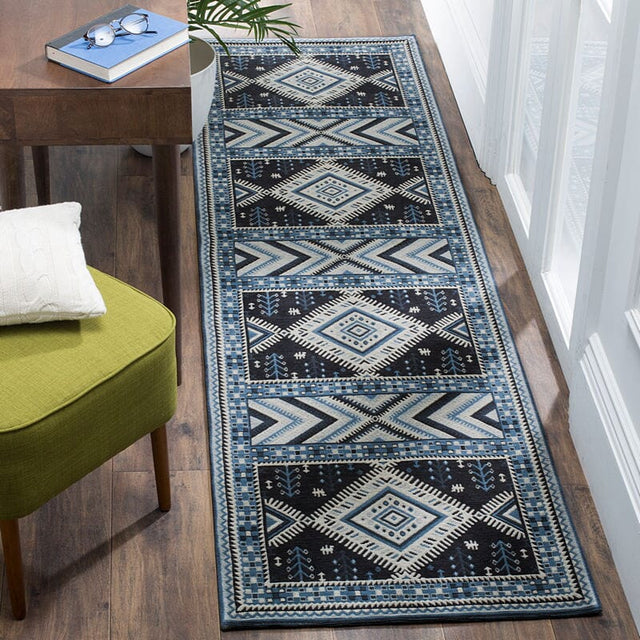 Safavieh Classic Vintage Clv511A Navy / Light Blue Rugs - Safavieh - clv511a - 6sq