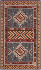 Safavieh Classic Vintage 3'-0" x 5'-0" Rug in Slate / Mustard