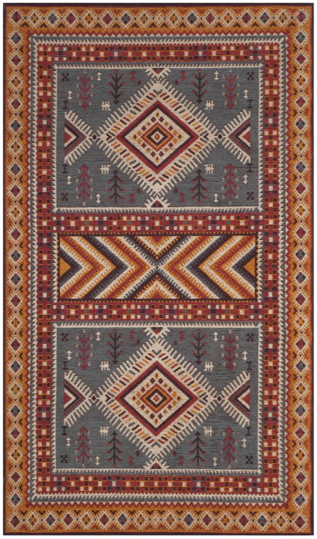 Safavieh Classic Vintage 3'-0" x 5'-0" Rug in Slate / Mustard