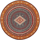 Safavieh Classic Vintage 6'-0" x 6'-0" Rug in Slate / Mustard