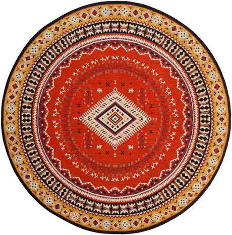 Safavieh Classic Vintage 6'-0" x 6'-0" Rug in Orange / Gold