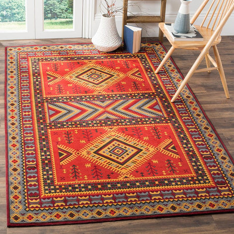 Safavieh Classic Vintage Clv511G Red / Slate Rugs - Safavieh - clv511g - 3