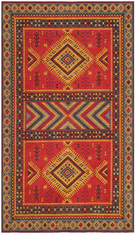 Safavieh Classic Vintage Clv511G Red / Slate Rugs - Safavieh - clv511g - 6r