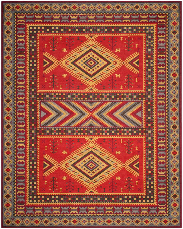 Safavieh Classic Vintage Clv511G Red / Slate Rugs - Safavieh - clv511g - 6r