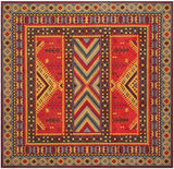 Safavieh Classic Vintage Clv511G Red / Slate Rugs - Safavieh - clv511g - 6sq