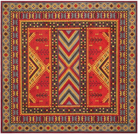 Safavieh Classic Vintage Clv511G Red / Slate Rugs - Safavieh - clv511g - 6sq