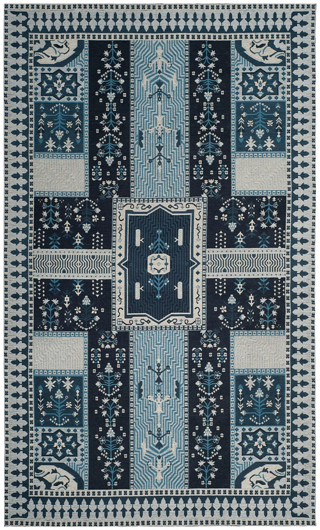 Safavieh Classic Vintage Clv512A Navy / Light Blue Rugs - Safavieh - clv512a - 3