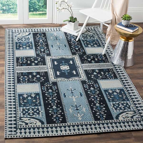 Safavieh Classic Vintage Clv512A Navy / Light Blue Rugs - Safavieh - clv512a - 3