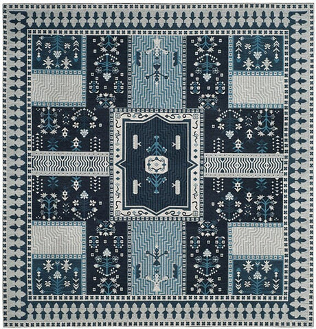 Safavieh Classic Vintage Clv512A Navy / Light Blue Rugs - Safavieh - clv512a - 6sq