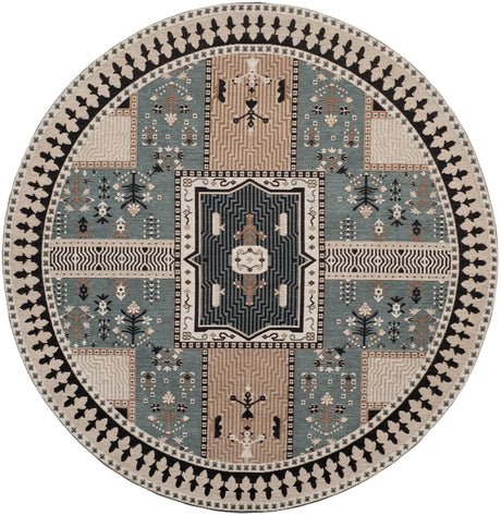 Safavieh Classic Vintage 6'-0" x 6'-0" Rug in Slate / Beige