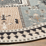 Safavieh Classic Vintage 6'-0" x 6'-0" Rug in Slate / Beige
