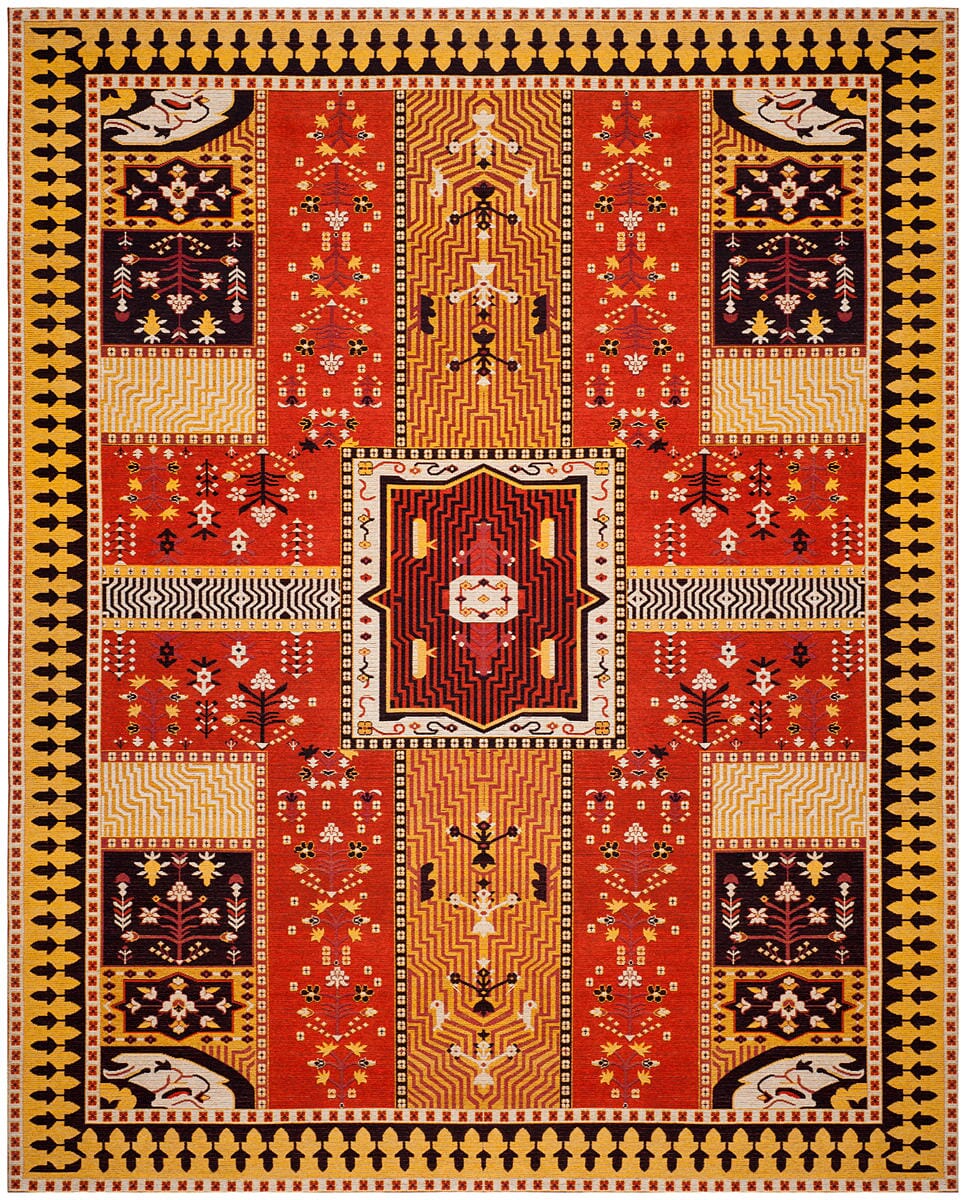 Safavieh Classic Vintage Clv512D Orange / Gold Rugs - Safavieh - clv512d - 3