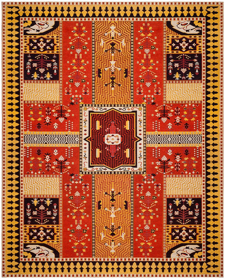 Safavieh Classic Vintage Clv512D Orange / Gold Rugs - Safavieh - clv512d - 3