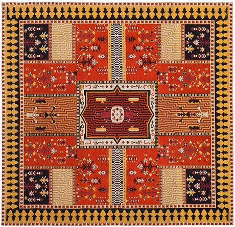 Safavieh Classic Vintage Clv512D Orange / Gold Rugs - Safavieh - clv512d - 6sq